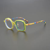Fionn Acetate Glasses Frame Geometric Frames Southood Yellow